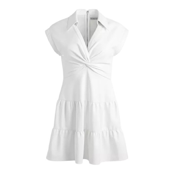 Alice and Olivia
Mila Faux Leather Twist Front Cap Sleeve Dress - Picture 5 of 10